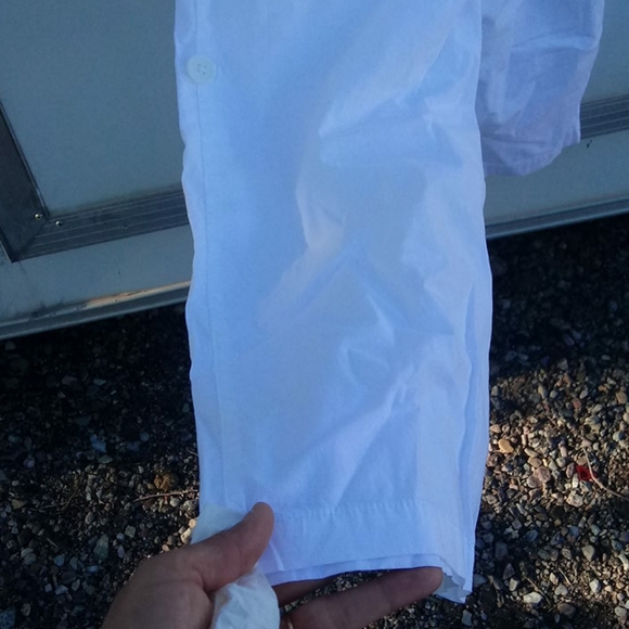 White Maternity Motherhood Capri Pant Summer Small - Picture 10 of 12